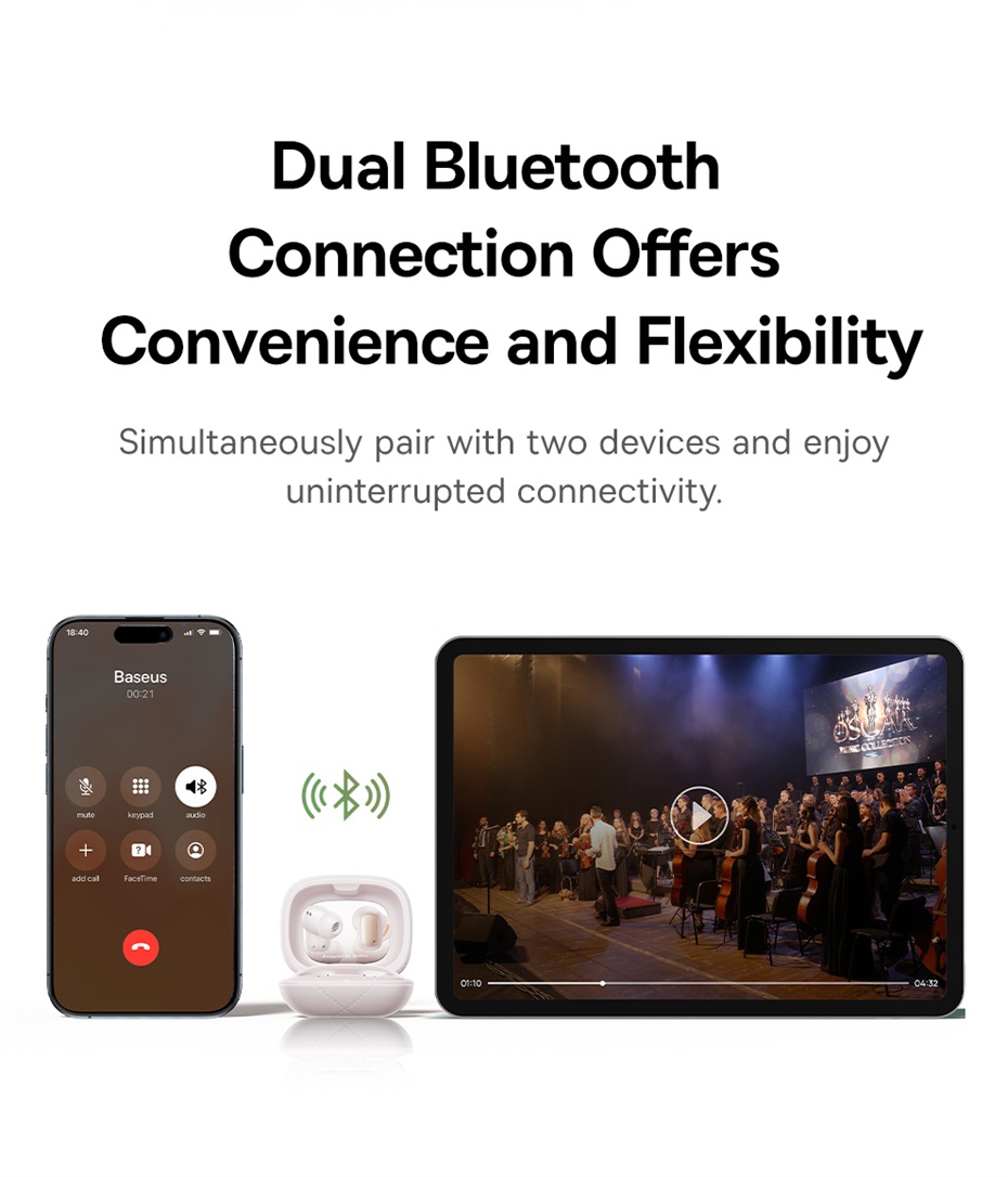 chube Tai nghe Bluetooth TWS Baseus AirNora 3
