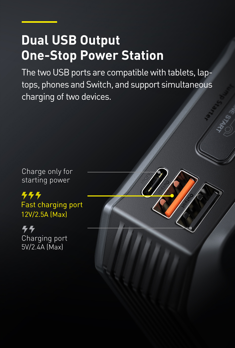 Bộ kích nổ ô tô Baseus Super Energy Max 2000A 20000mAh