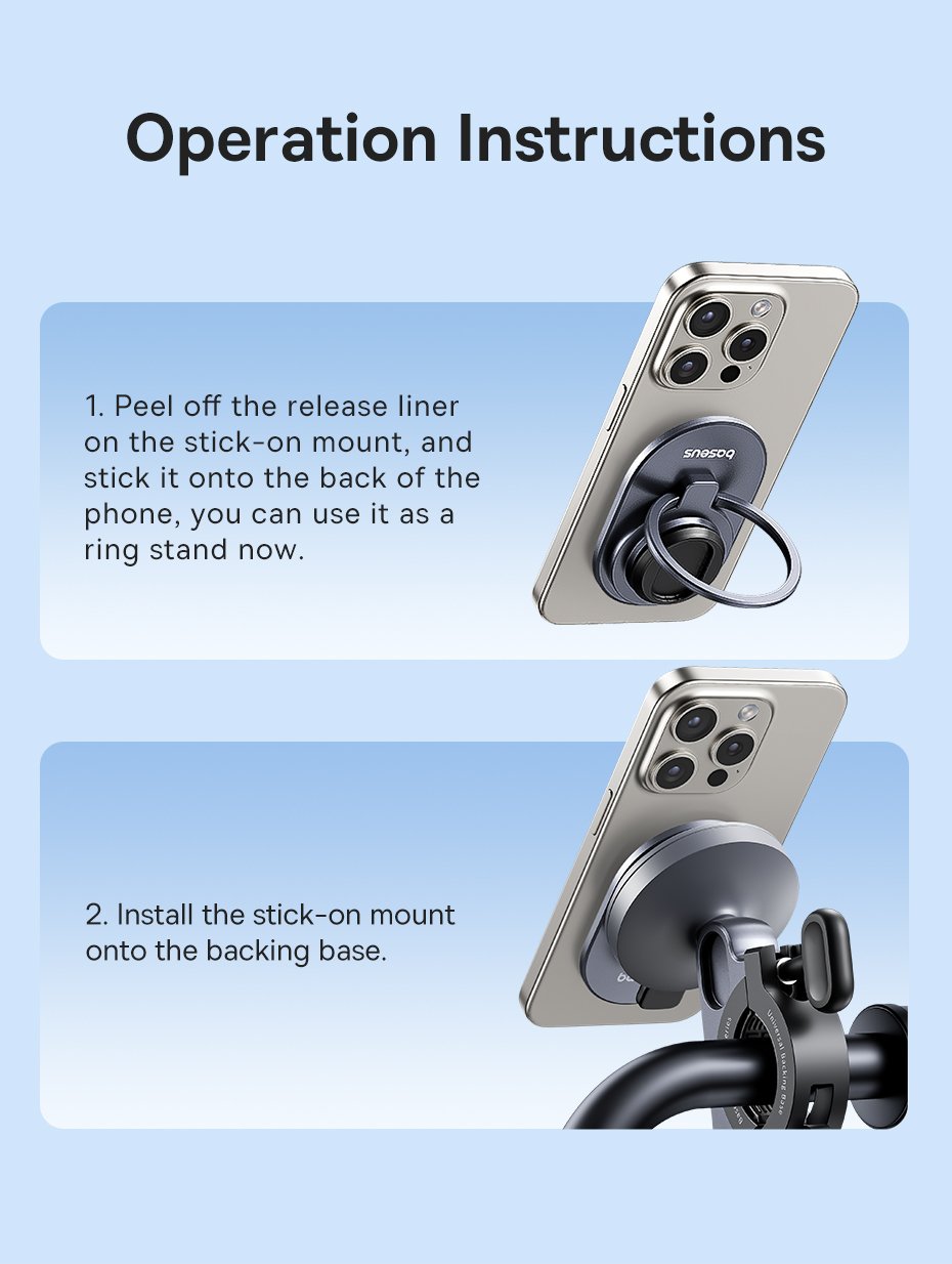 chube Đế Giữ Điện Thoại Xe Đạp Baseus PrimeTrip Series Stick-on
