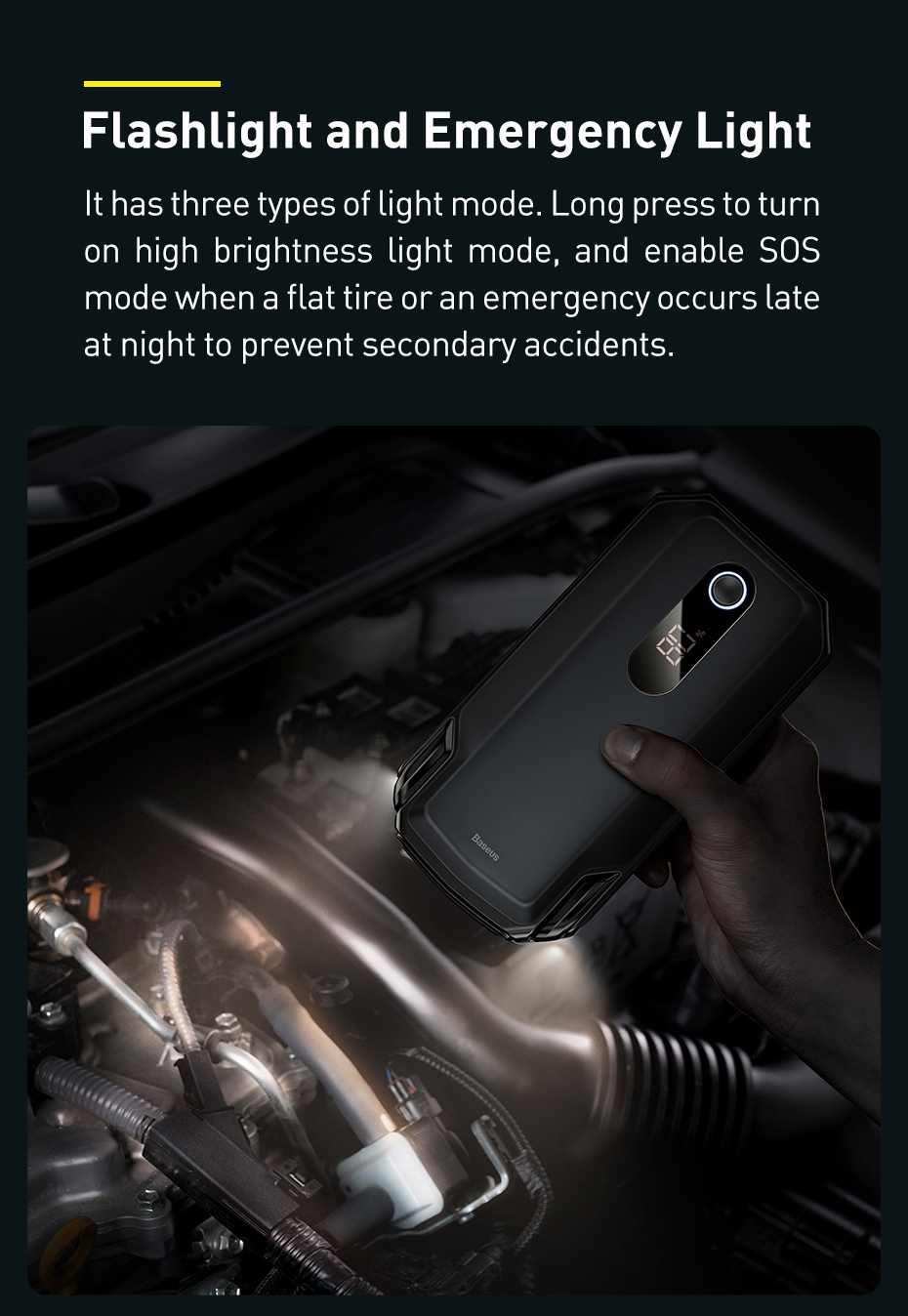 Bộ kích nổ ô tô Baseus Super Energy Max 2000A 20000mAh