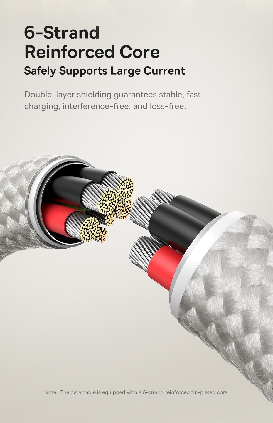 chube Cáp Sạc Nhanh USB to C Baseus Titanium Alloy 100W