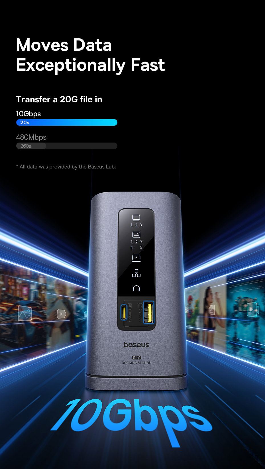 chube Dock chuyển đổi Baseus Spacemate Series 11-in-1 (MAC)