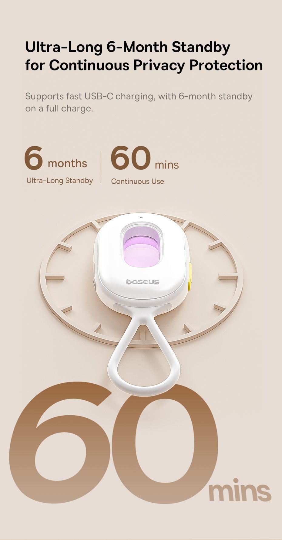 chube Máy Dò Hồng Ngoại Phát Hiện Camera Baseus Heyo II