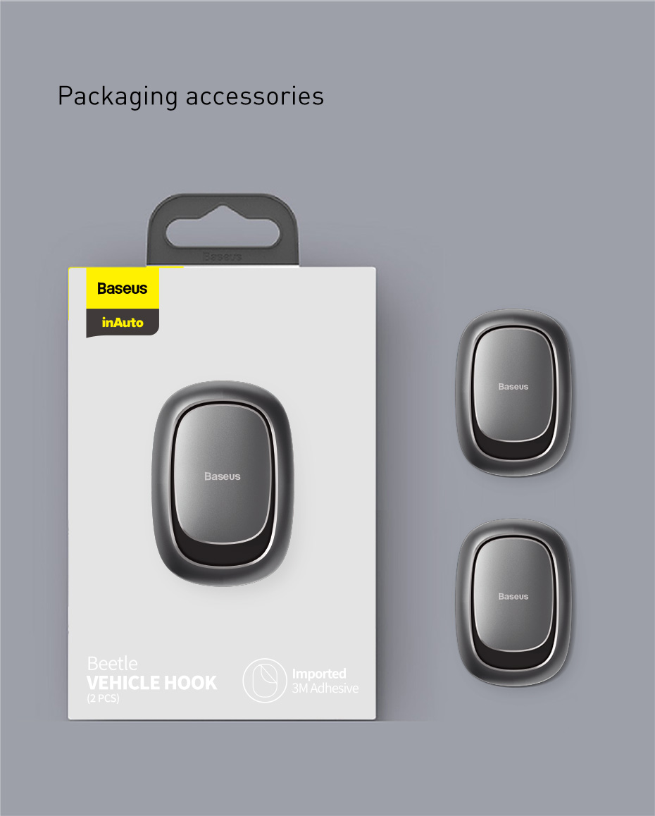 chube Miếng dán móc treo đa năng Baseus Beetle Vehicle Hook
