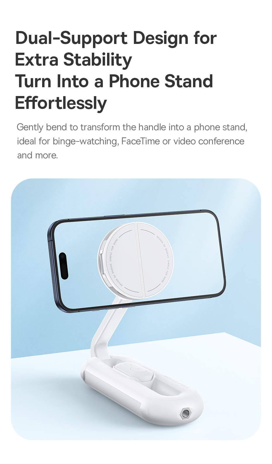 chube Gậy Selfie Từ Tính Baseus TechShot Series Dual-Support Phone