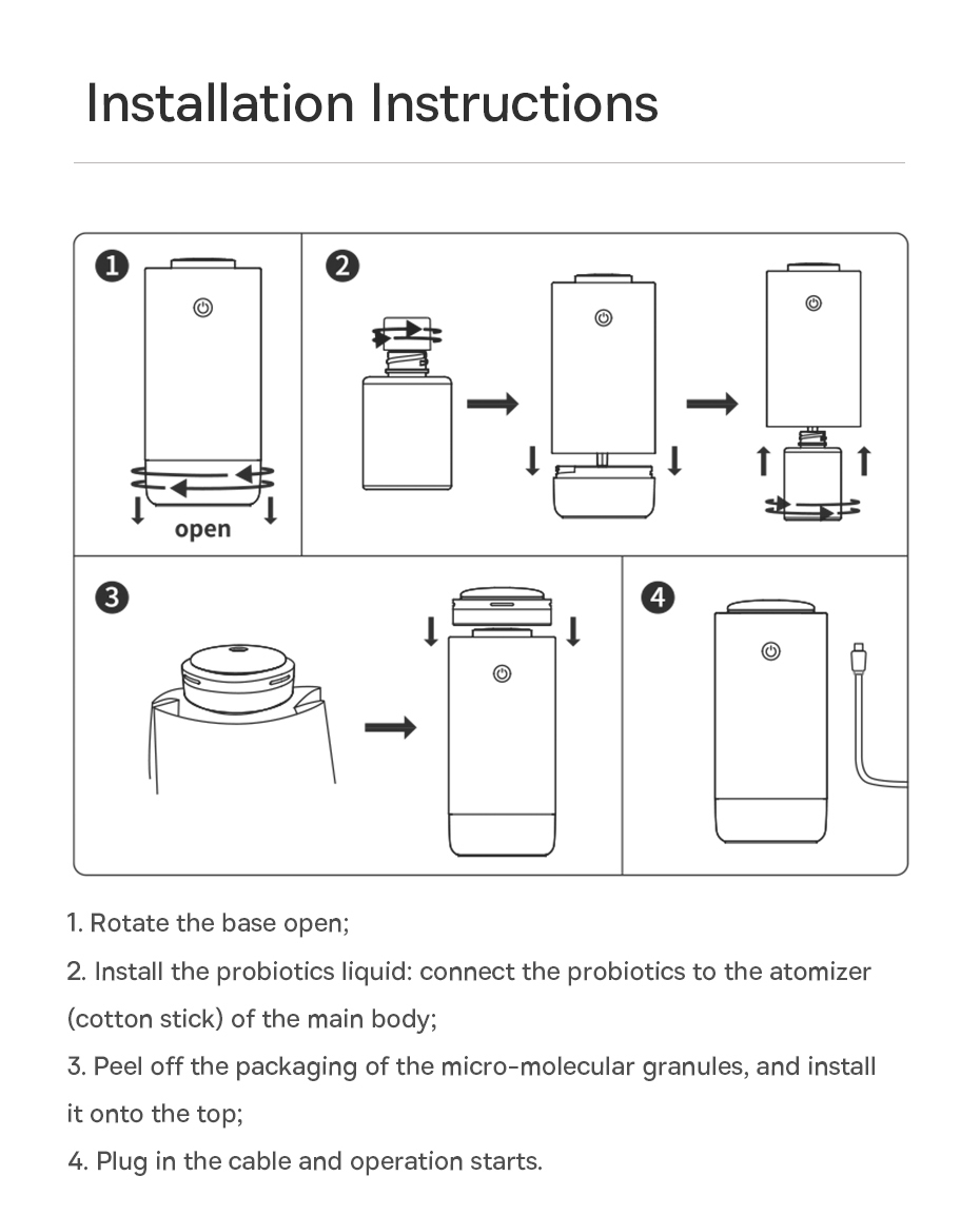 chube Máy lọc không khí ô tô Baseus Khử Formaldehyde, Probiotics