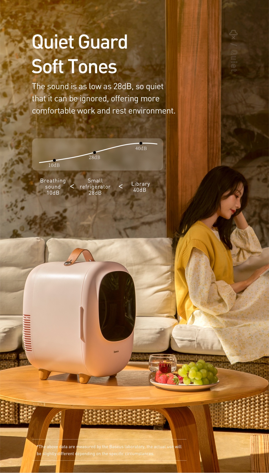 Tủ lạnh mini Baseus Zero Space 8L Hai Chế Độ Làm Nóng và Lạnh