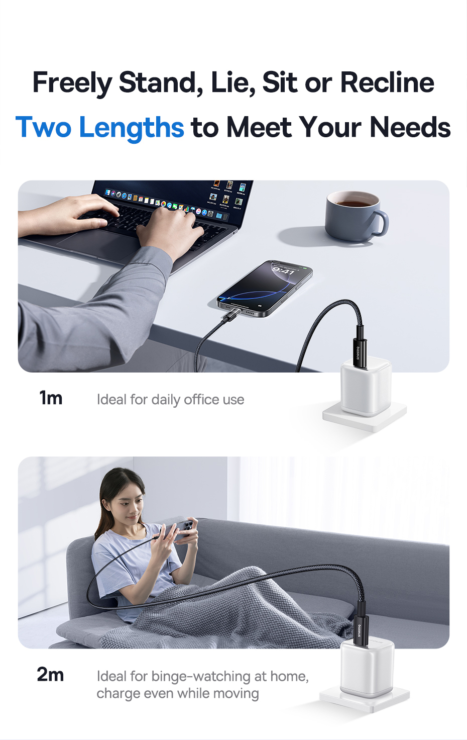 chube Cáp Sạc Nhanh Type C to Type C Baseus Display 2 100W