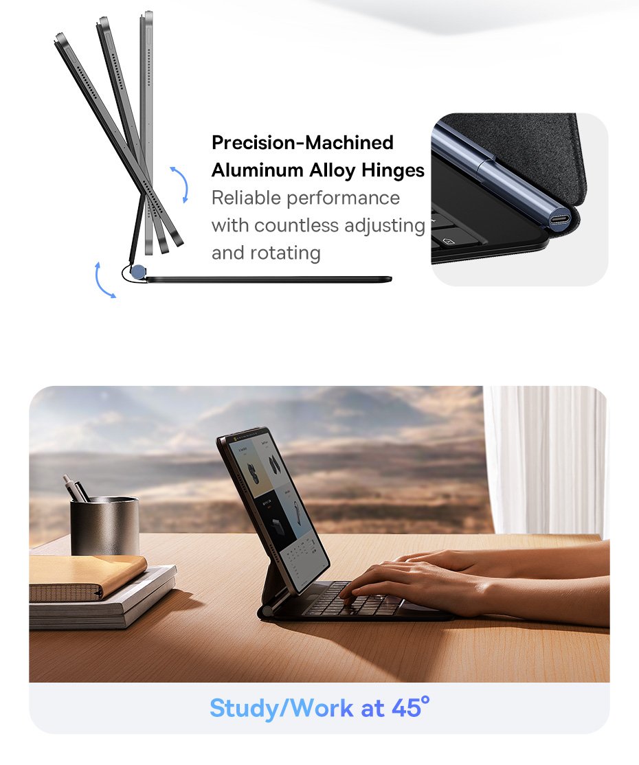 chube Bàn phím kèm bao da nam châm Baseus Brilliance Series 2 cho iPad