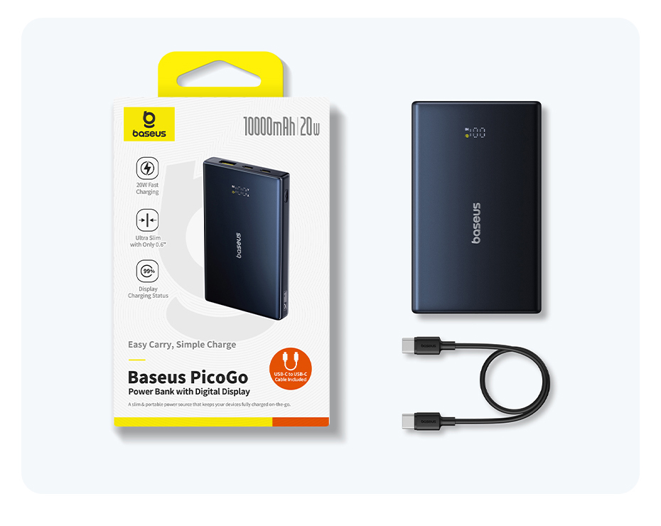 chube Pin Dự Phòng Baseus PicoGo 10000mAh 20W