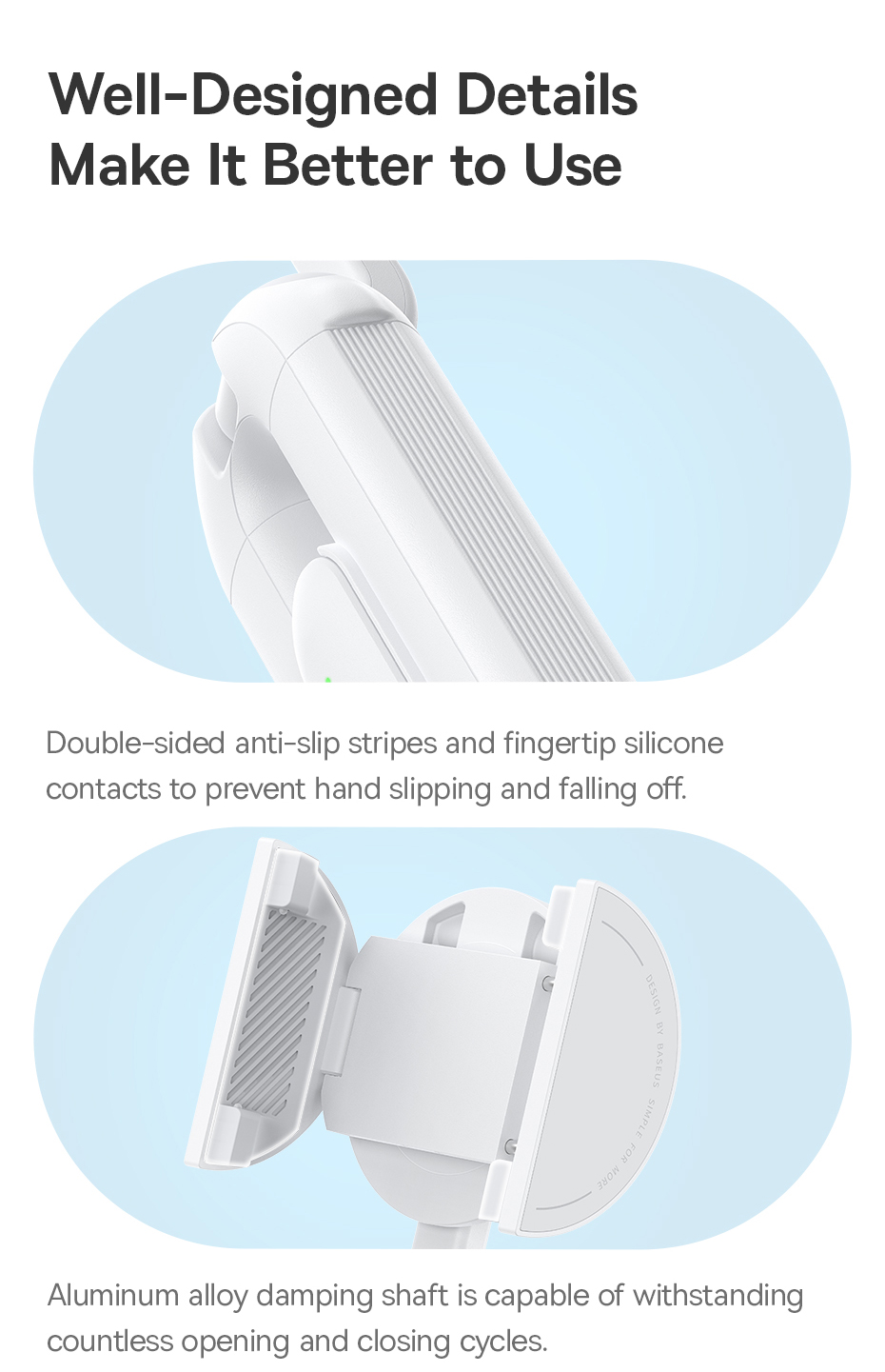 chube Gậy Selfie Từ Tính Baseus TechShot Series Dual-Support Phone