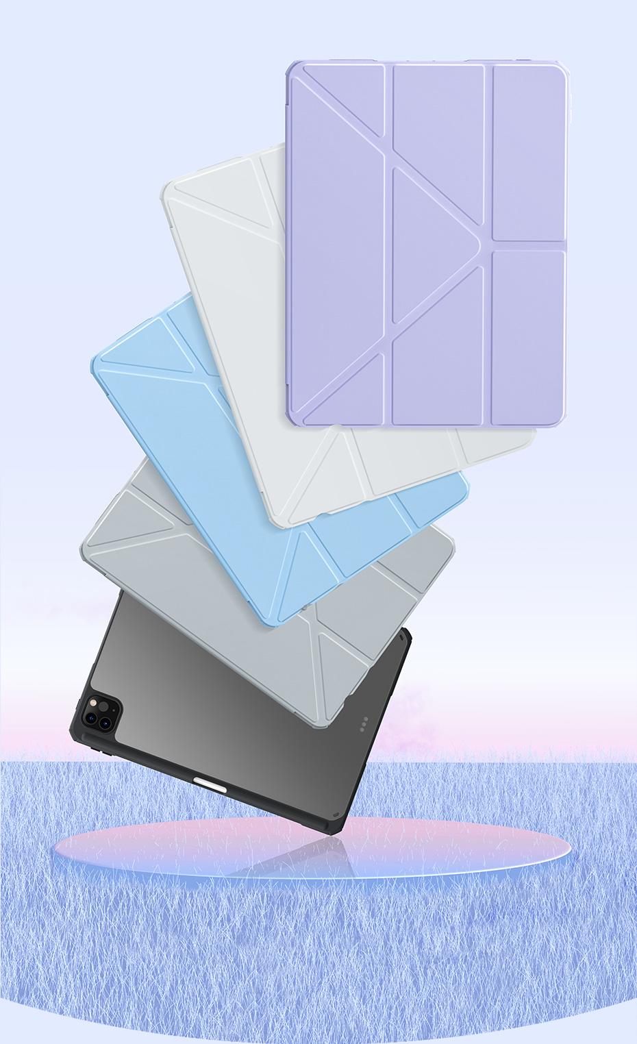 Bao da iPad Baseus Minimalist phiên bản màu đen chube.vn