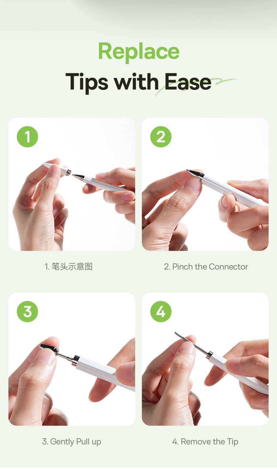 chube Bút cảm ứng thụ động Baseus Smooth Writing III 3 in 1