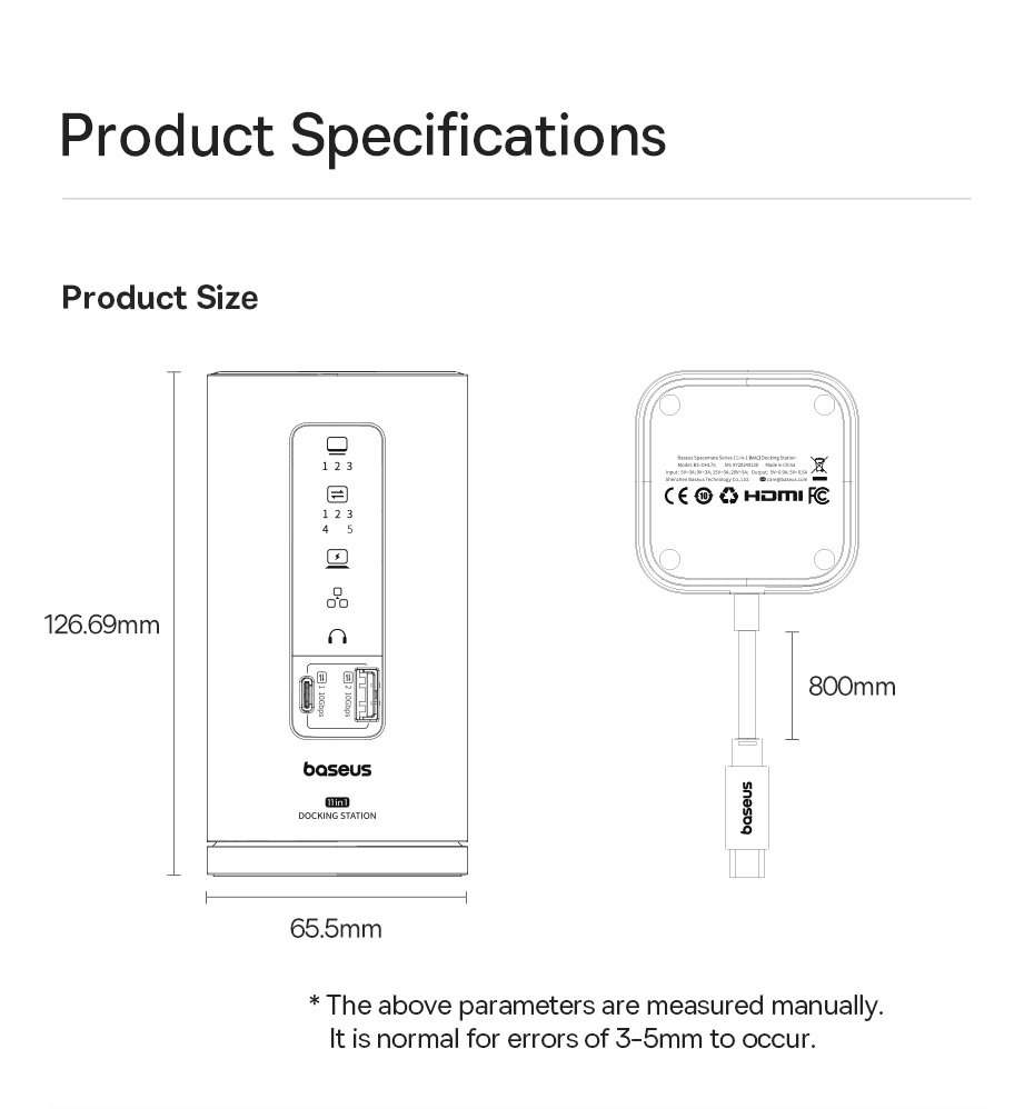 chube Dock chuyển đổi Baseus Spacemate Series 11-in-1 (MAC)