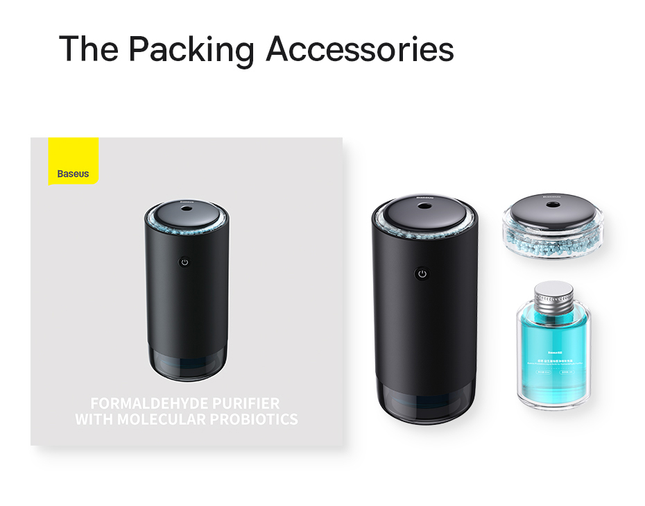 chube Máy lọc không khí ô tô Baseus Khử Formaldehyde, Probiotics