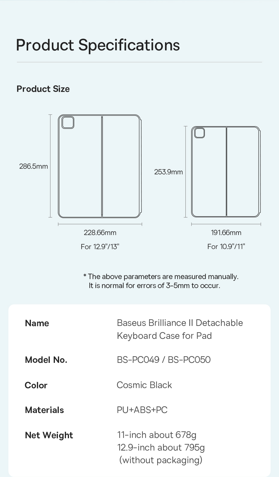 Bao da bàn phím Baseus Brilliance Ⅱ