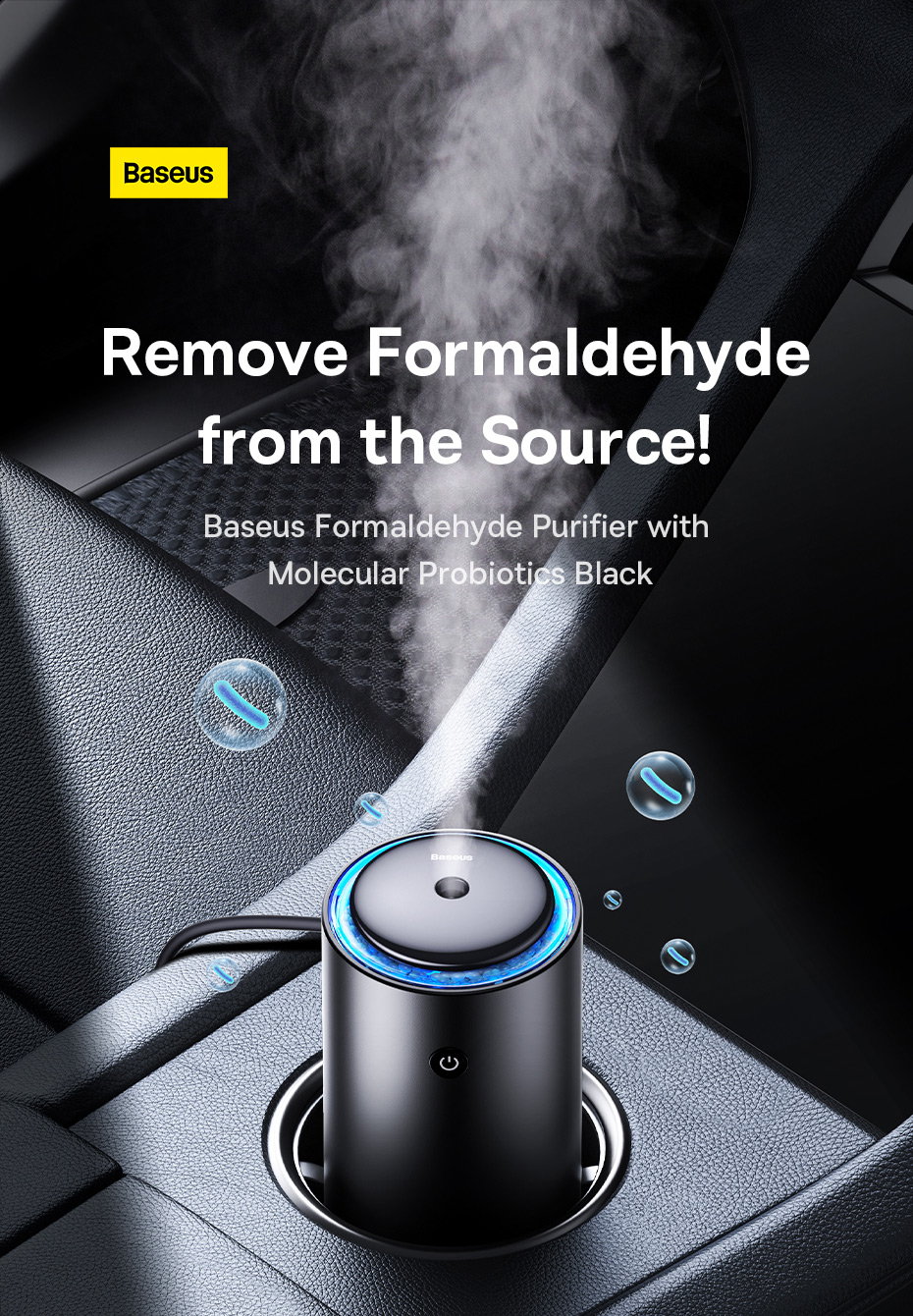 chube Máy lọc không khí ô tô Baseus Khử Formaldehyde, Probiotics