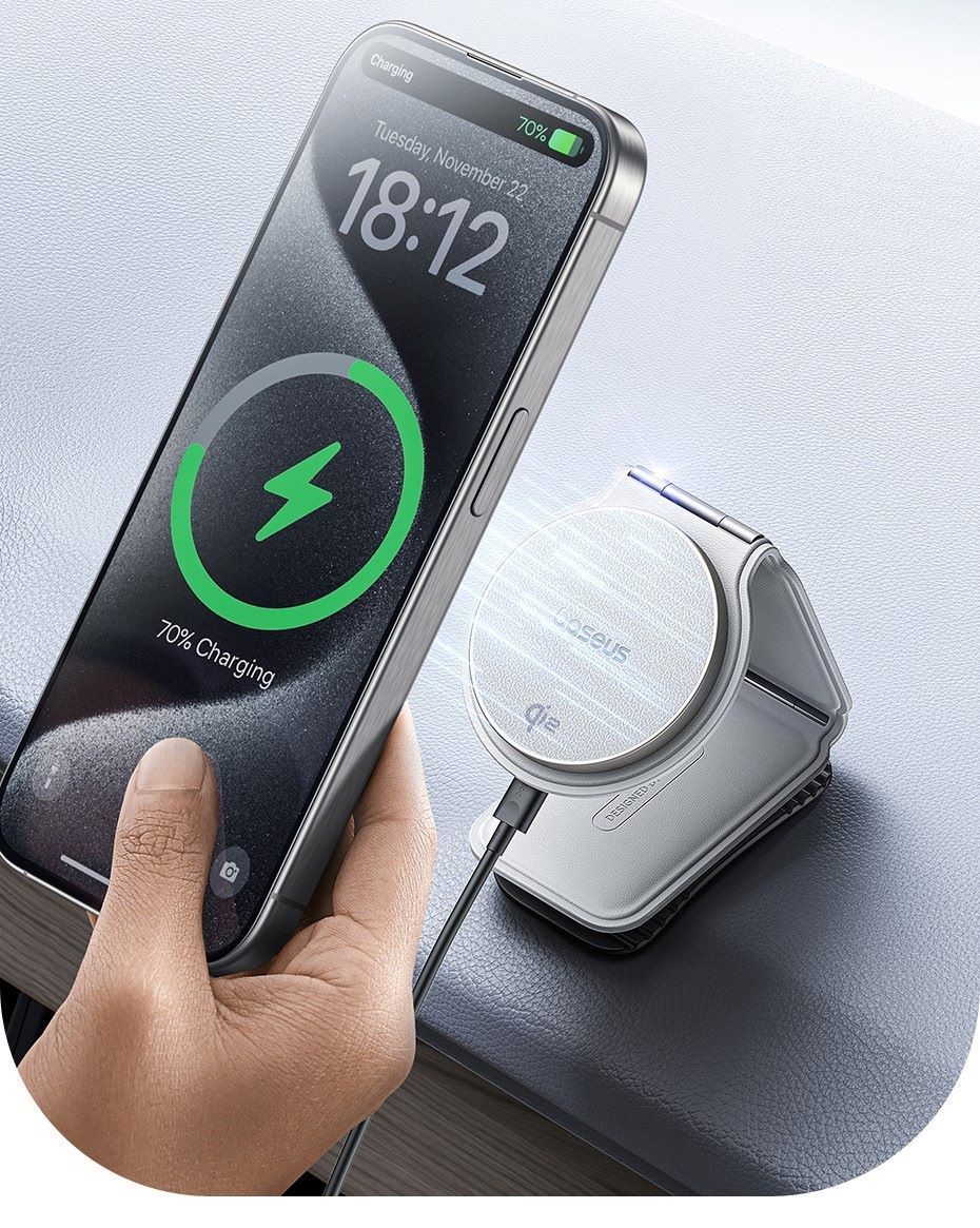 chube Giá đỡ sạc không dây từ tính Baseus PrimeTrip Series C02 Mega