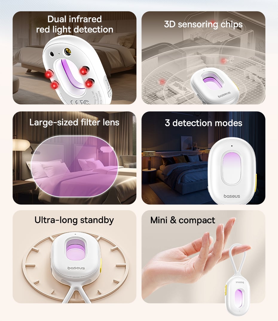 chube Máy Dò Hồng Ngoại Phát Hiện Camera Baseus Heyo II