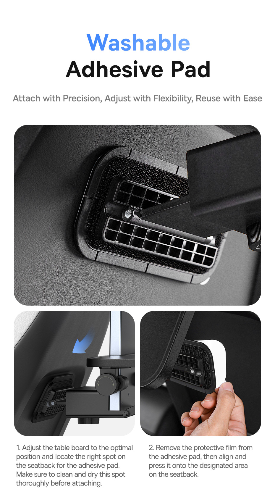 chube Bàn xếp gắn lưng ghế Baseus MagPro II Versatile Car đa năng