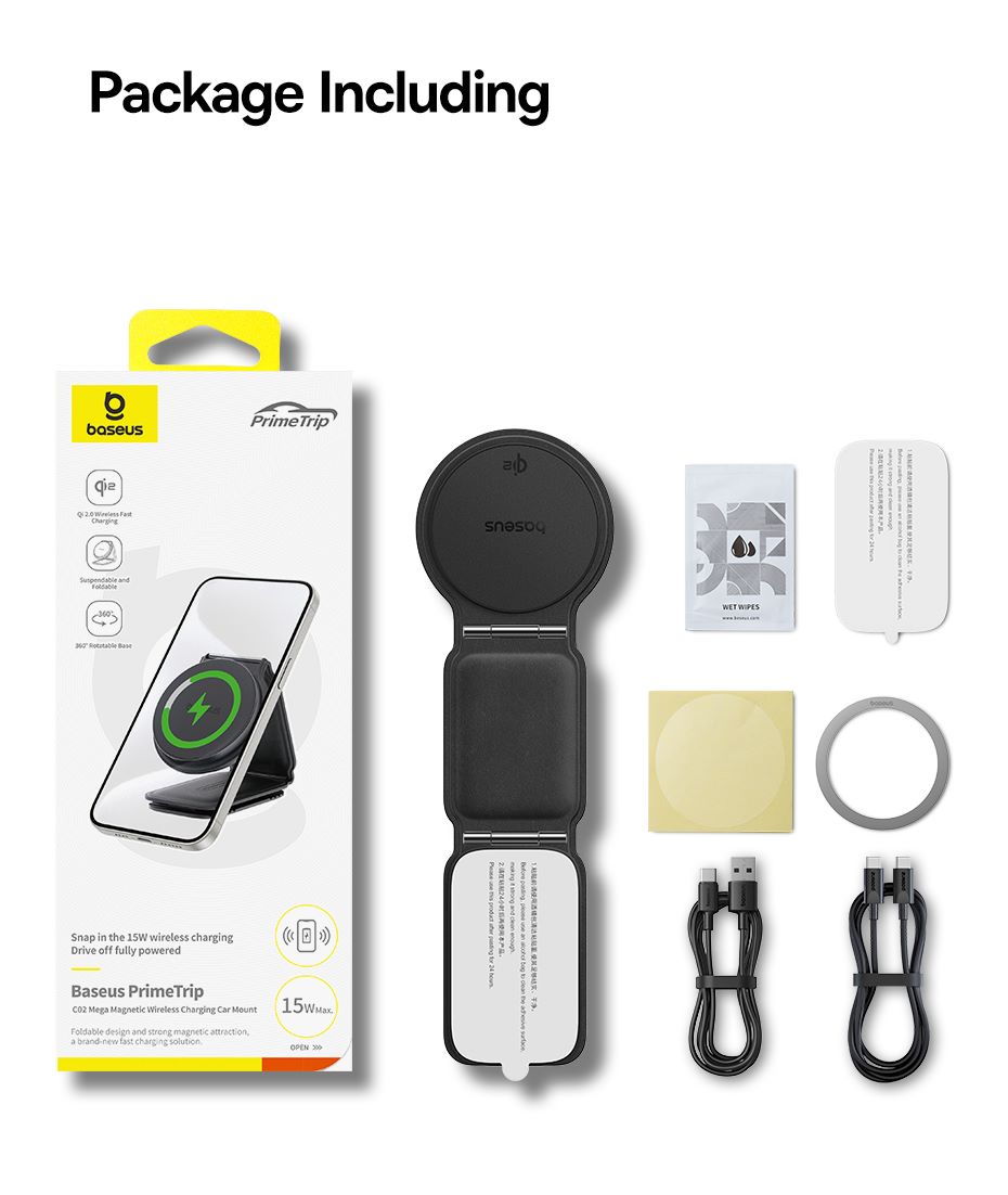 chube Giá đỡ sạc không dây từ tính Baseus PrimeTrip Series C02 Mega