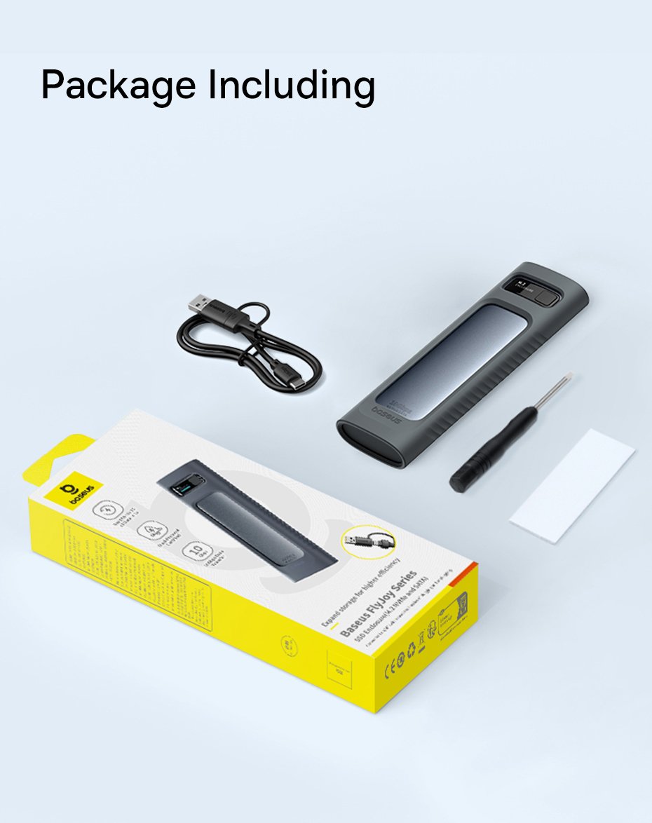 chube Box ổ cứng SSD M.2 + SATA Baseus FlyJoy Type-C 3.2 Gen2 (Phiên bản mới)