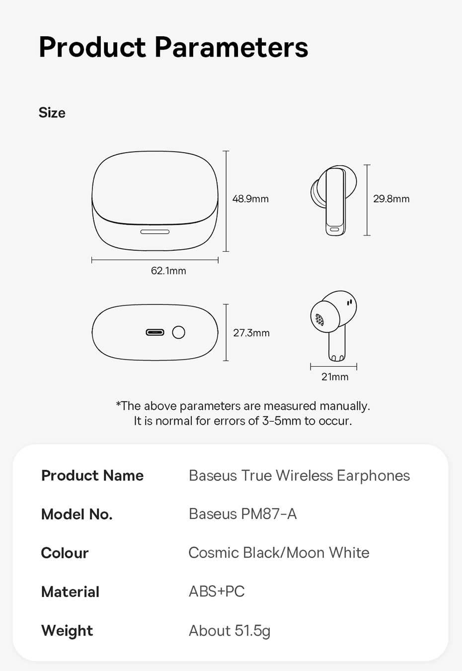 chube Tai nghe Bluetooth Baseus Bowie M2s Pro True Wireless chống ồn