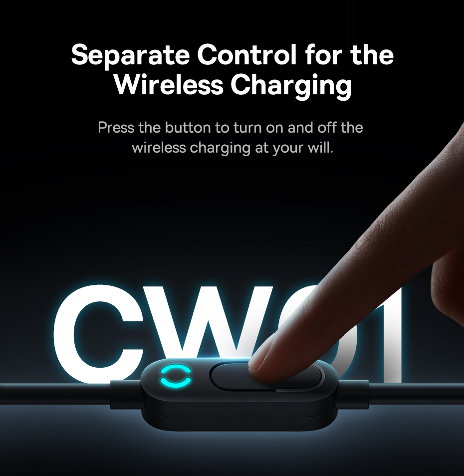 chube Tẩu Ô Tô Sạc Không Dây Từ Tính Magsafe Baseus CW01 40W
