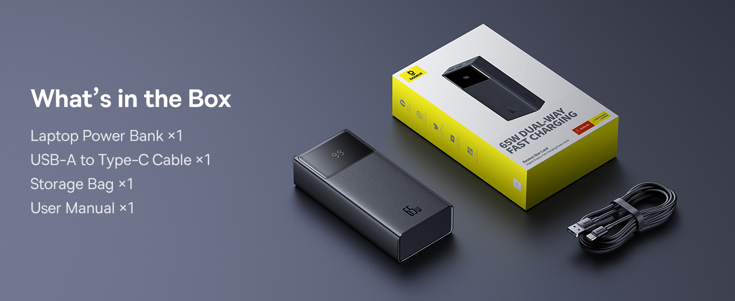 chube Pin sạc dự phòng OS-Baseus Star-Lord max 65w