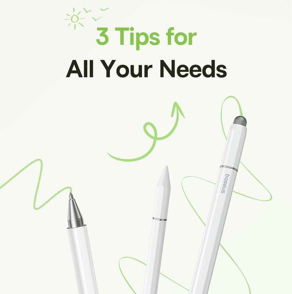 chube Bút cảm ứng thụ động Baseus Smooth Writing III 3 in 1