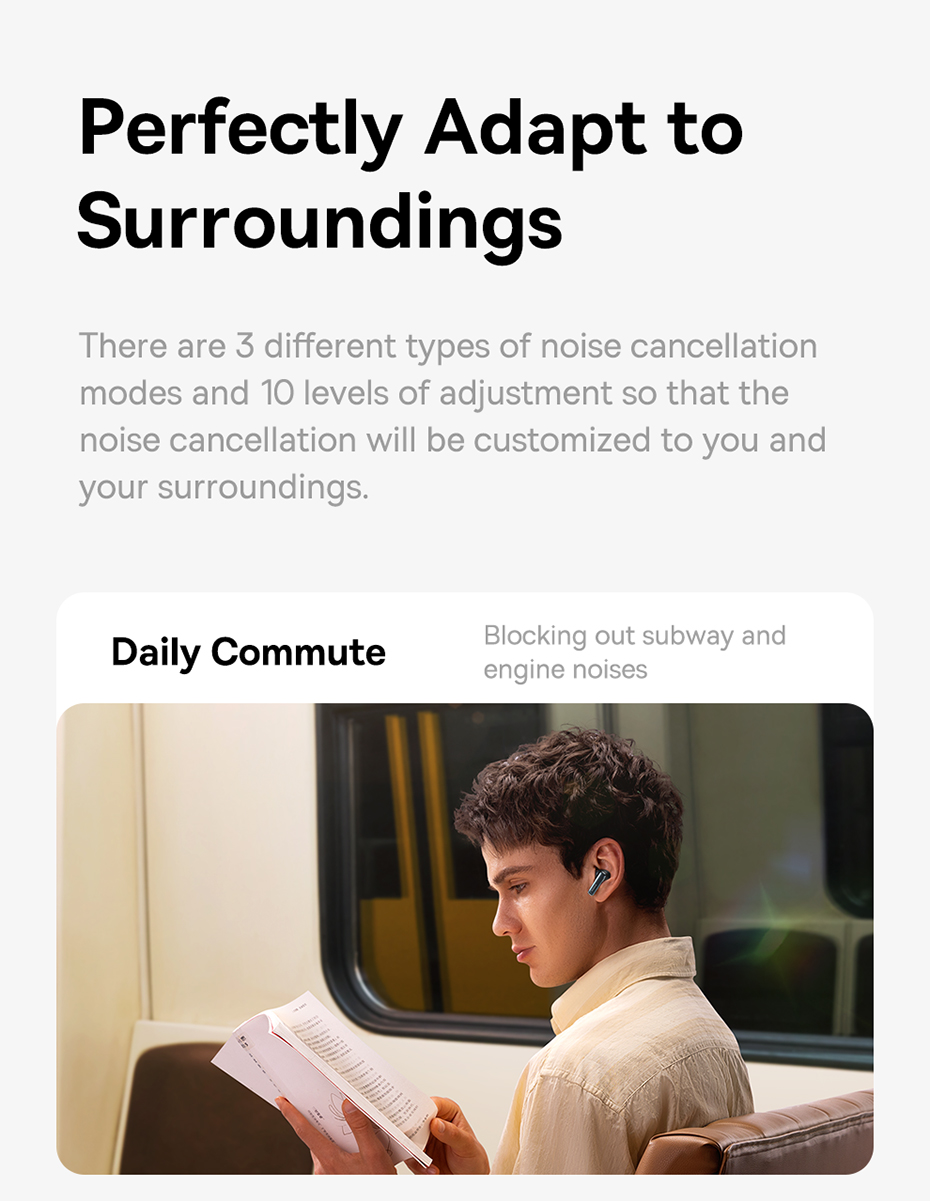 chube Tai nghe Bluetooth Baseus Bowie M2s Pro True Wireless chống ồn