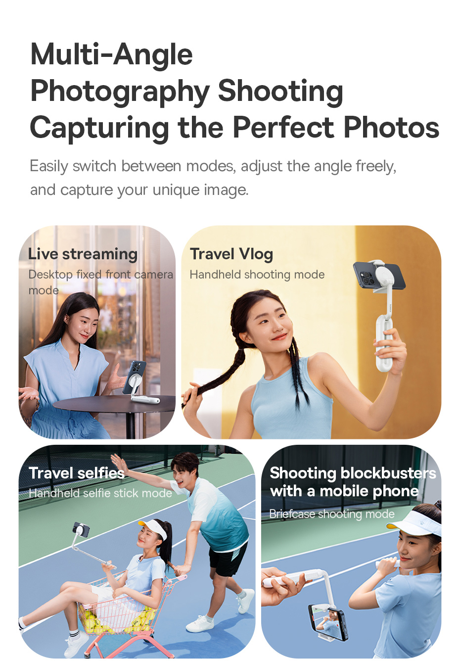 chube Gậy Selfie Từ Tính Baseus TechShot Series Dual-Support Phone