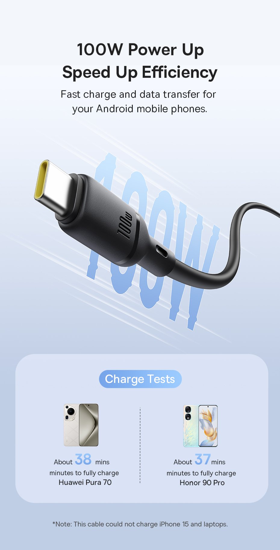 chube Cáp Sạc Nhanh Baseus Silky Series USB to Type-C 100W (480Mbps)