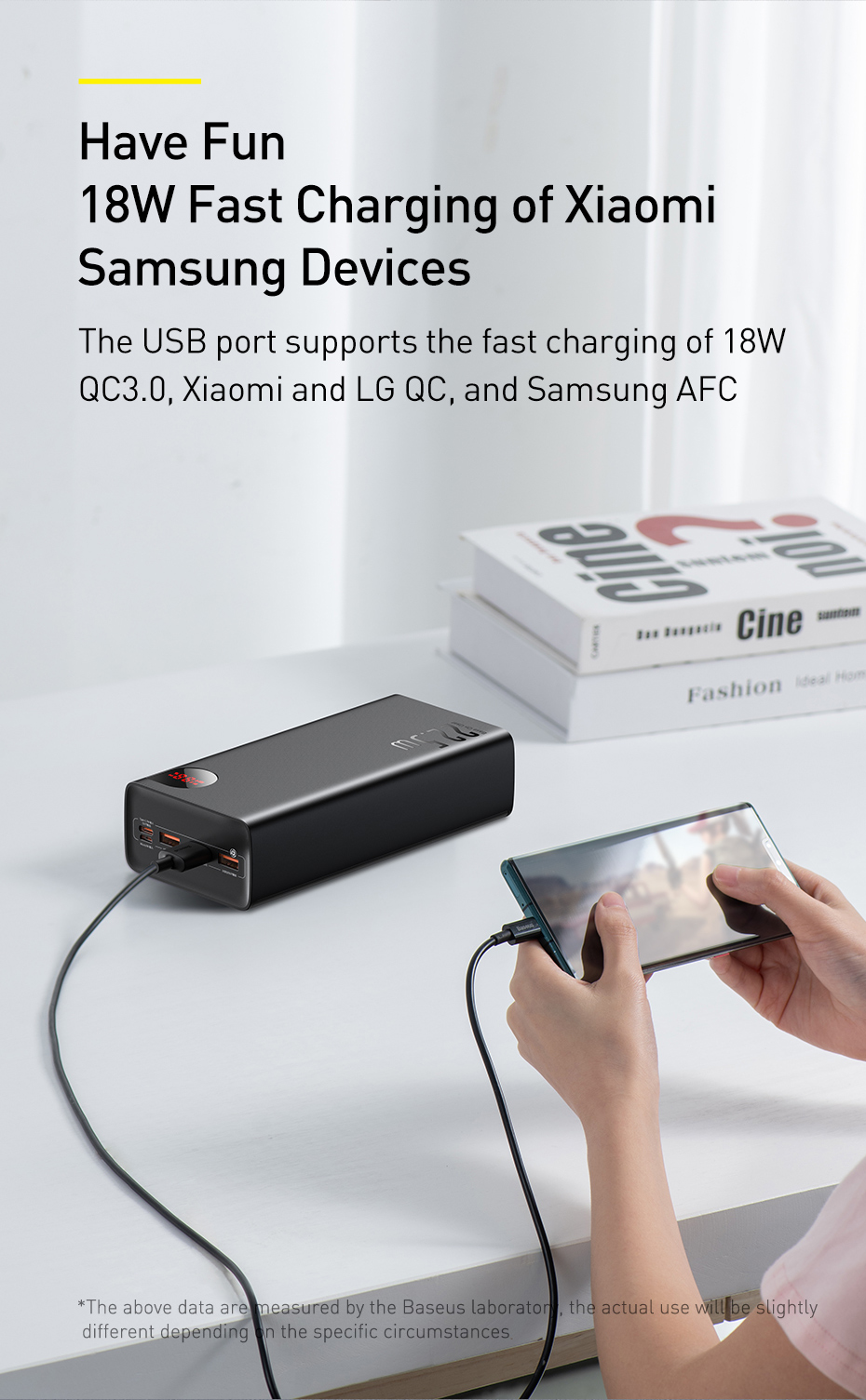 Pin dự phòng sạc nhanh 22.5W Baseus Adaman 40000mAh max, hợp kim nhôm