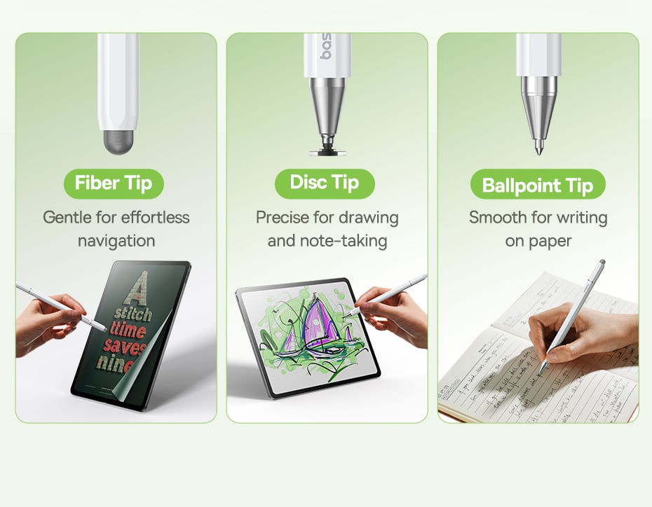 chube Bút cảm ứng thụ động Baseus Smooth Writing III 3 in 1