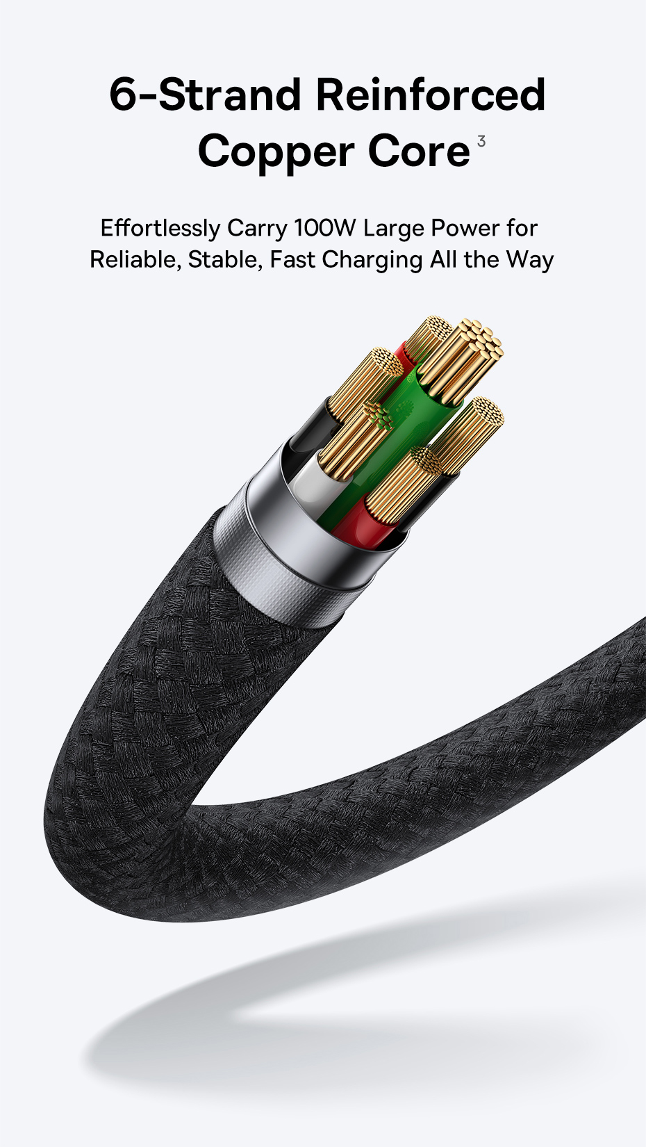 chube Cáp Sạc Baseus StarSpeed 1-for-3 100W/2.4A/18W USB to C+L+M