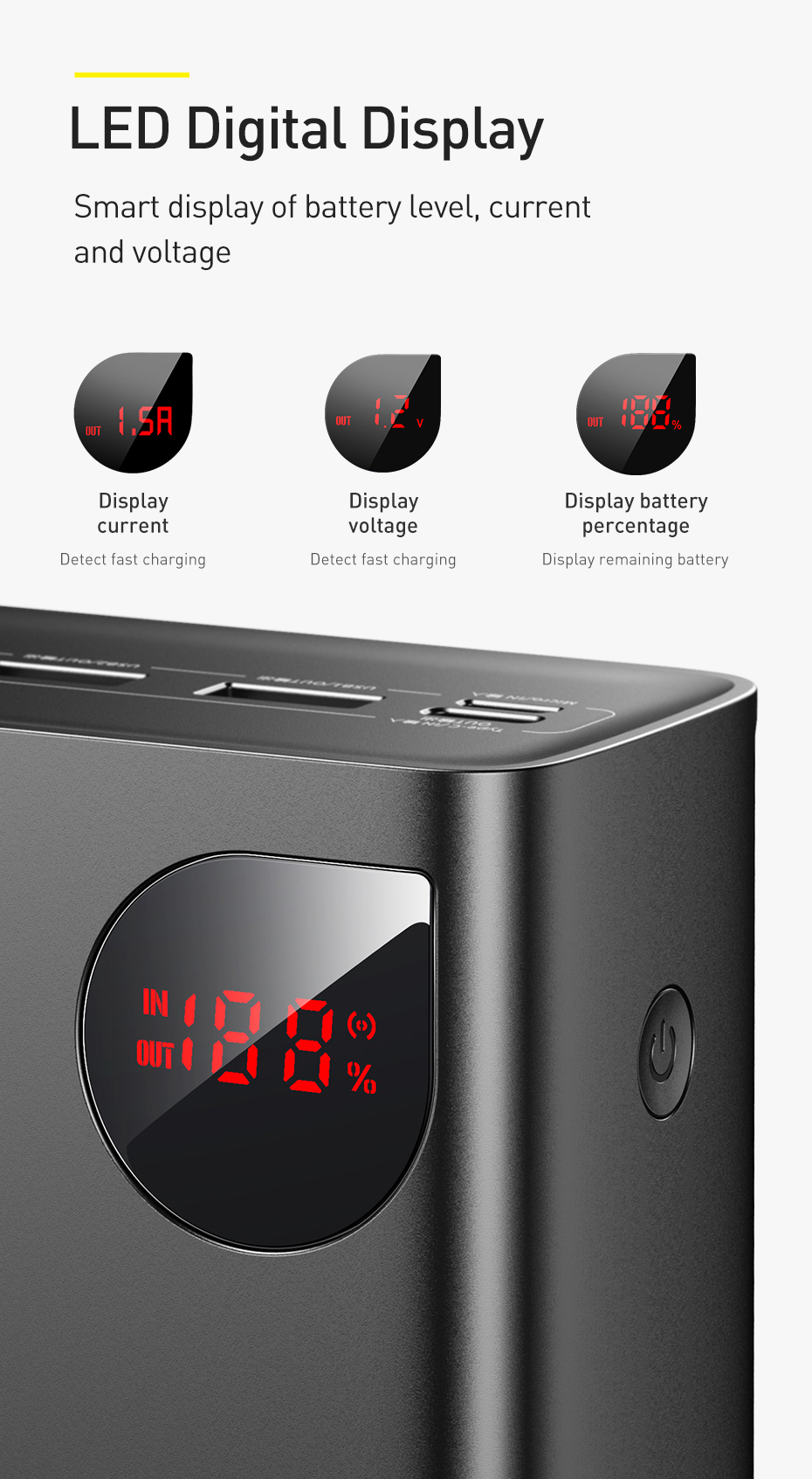 Pin dự phòng sạc nhanh 22.5W Baseus Adaman 40000mAh max, hợp kim nhôm
