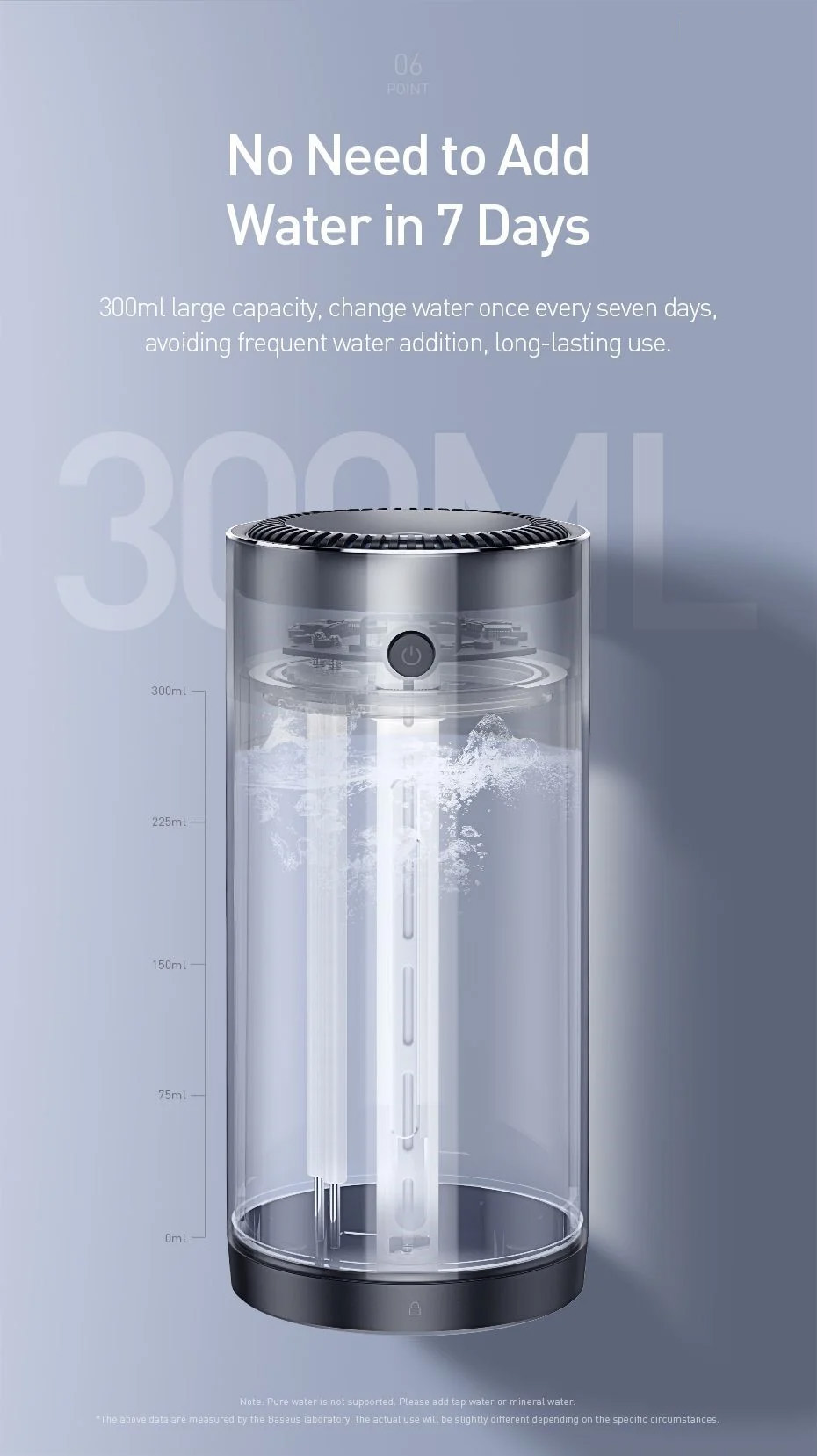 chube Máy phun sương tạo ẩm Baseus Moisturizing Car Humidifier