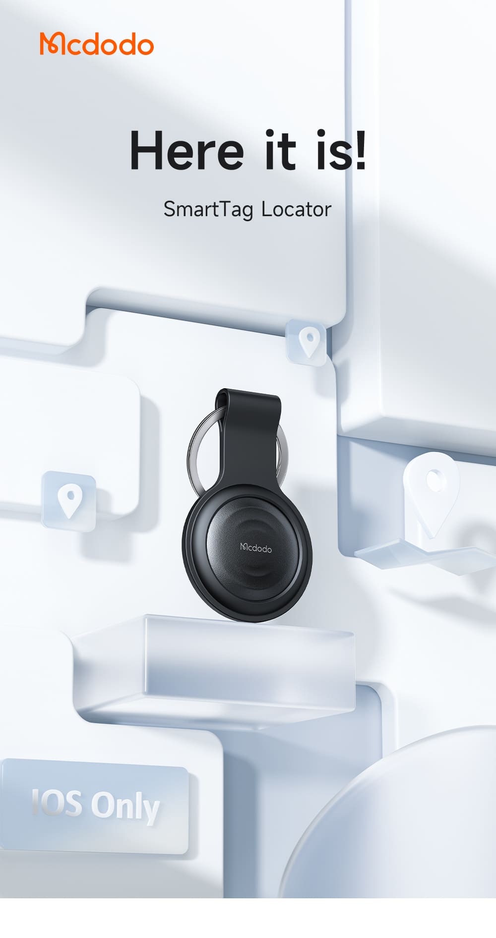 Thẻ theo dõi Mcdodo SmartTag chống mất đồ tích hợp Find My