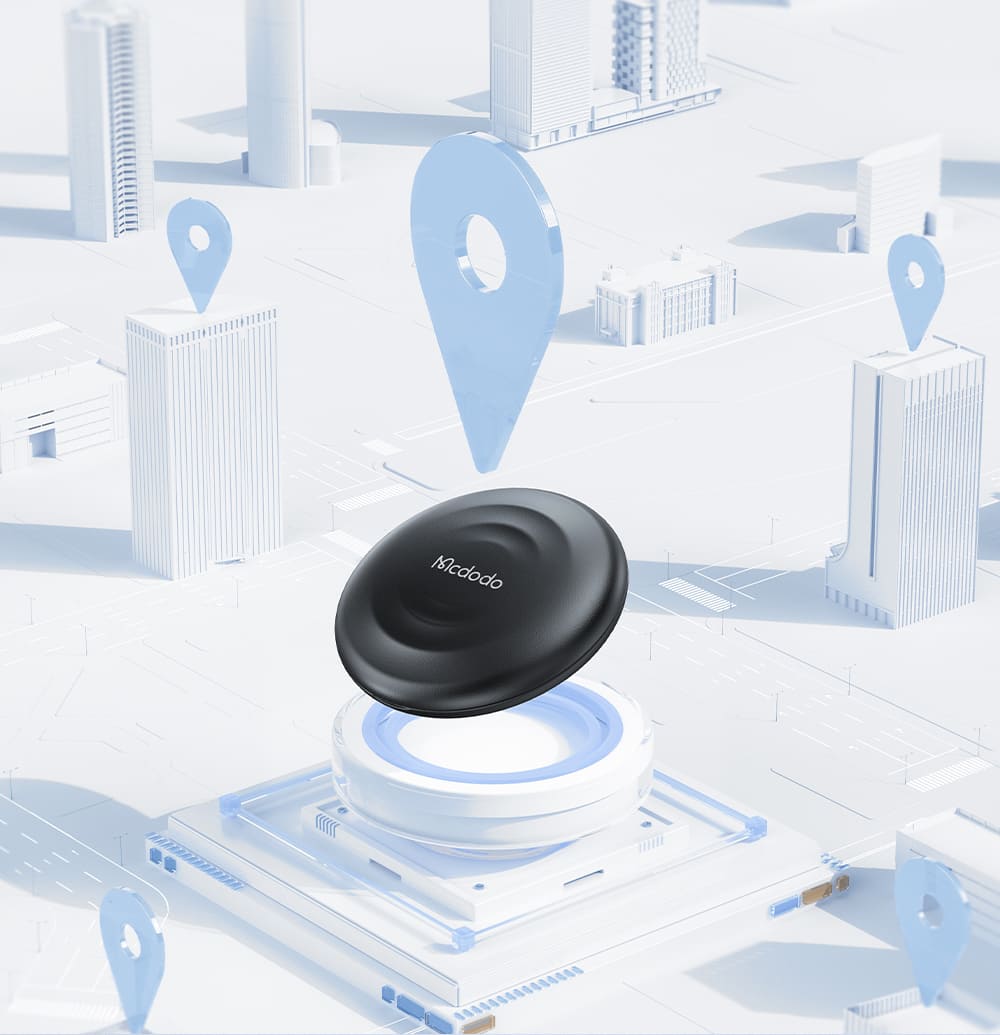 Thiết kế nhỏ gọn của thẻ định vị Mcdodo SmartTag có móc treo