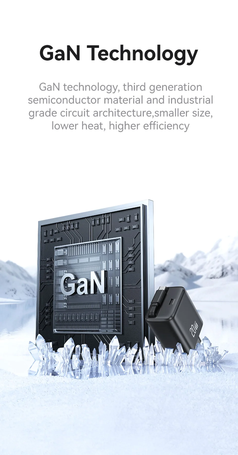 chube Bộ Sạc Nhanh Kèm Cáp USAMS CC233 20W GaN PD3.0+QC3.0