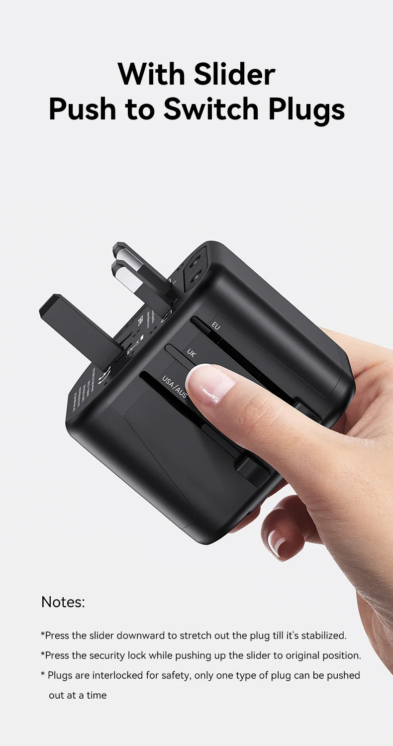 chube Bộ sạc du lịch Usams US-CC173 T55 12W Dual USB-A Universal