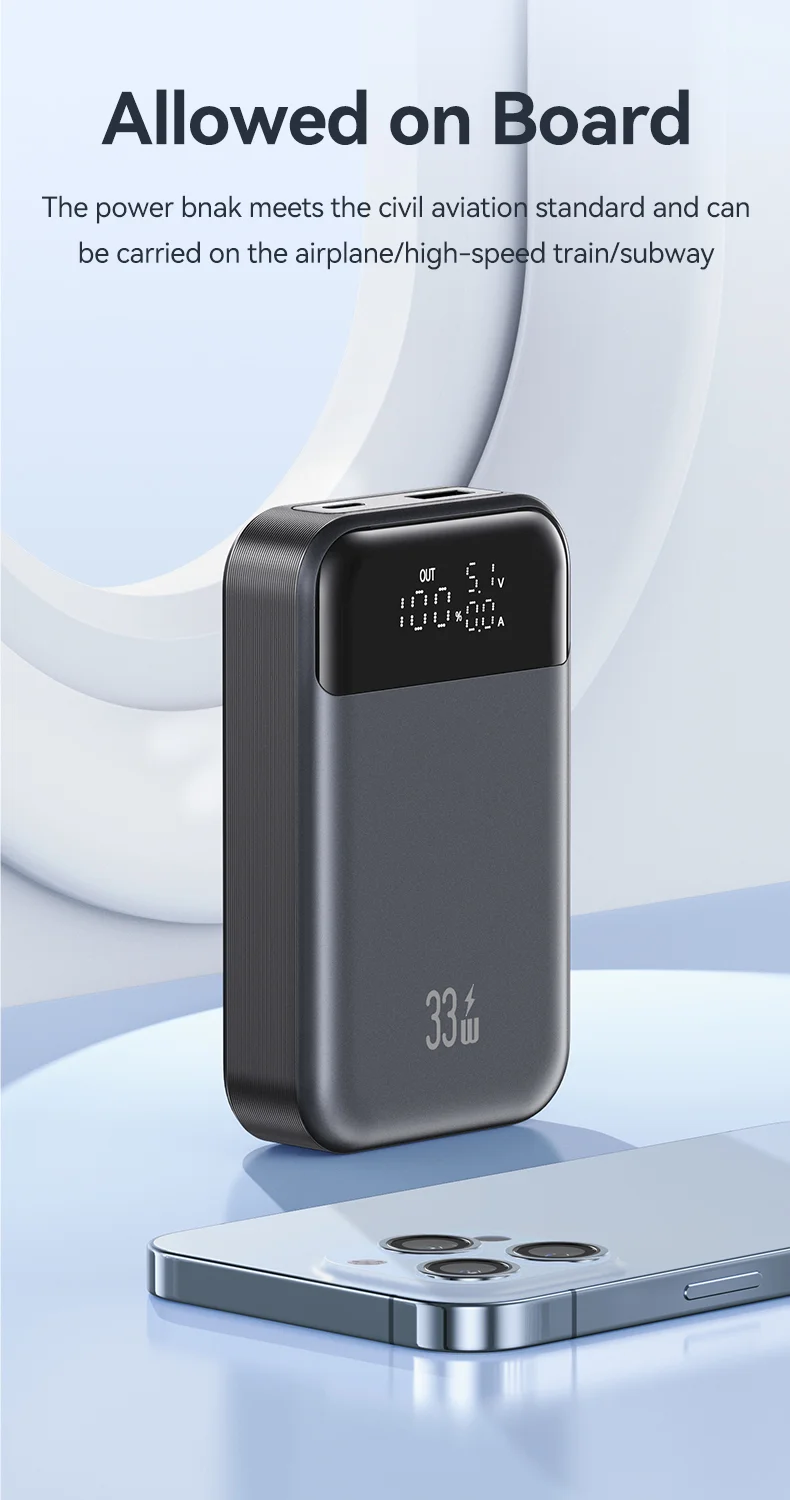 chube Pin Dự Phòng sạc nhanh USAMS CD221 PB74 10000mAh 33W