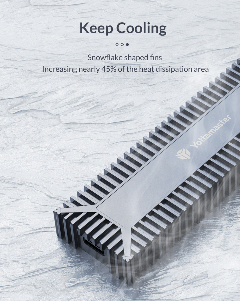 Box ổ cứng di động Yottamaster SO1-C3-GY - Thiết kế nhỏ gọn