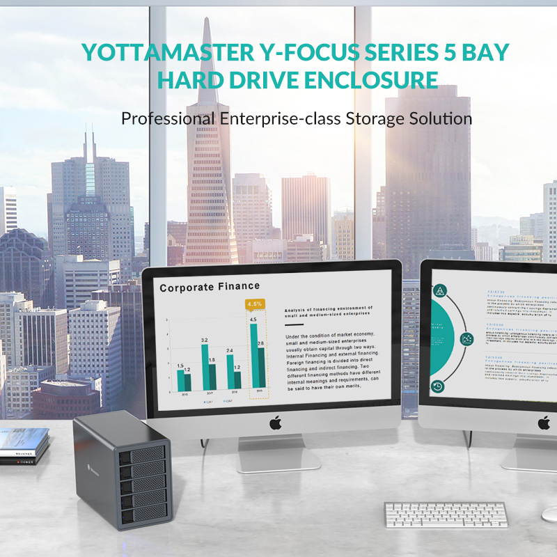 Dock ổ cứng 5 Bay 3.5 inch Yottamaster FS5U3-US-GY - Thiết kế tản nhiệt