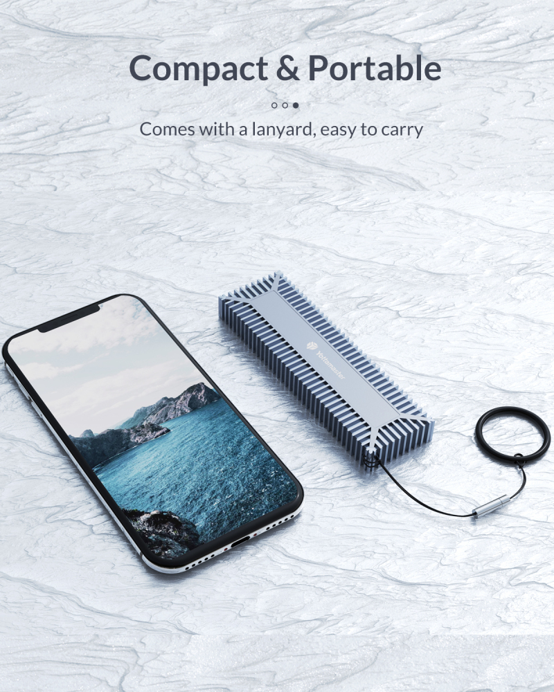 Box ổ cứng di động Yottamaster SO1-C3-GY - Cáp USB Type C-C và C-A