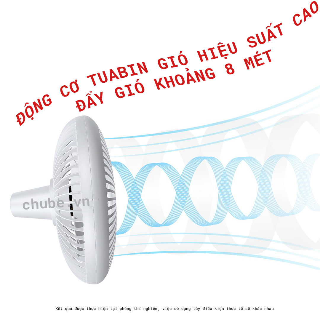 chube Quạt tích điện gấp gọn Xundd XDOT-024 pin lên đến 20h, 8000mAh