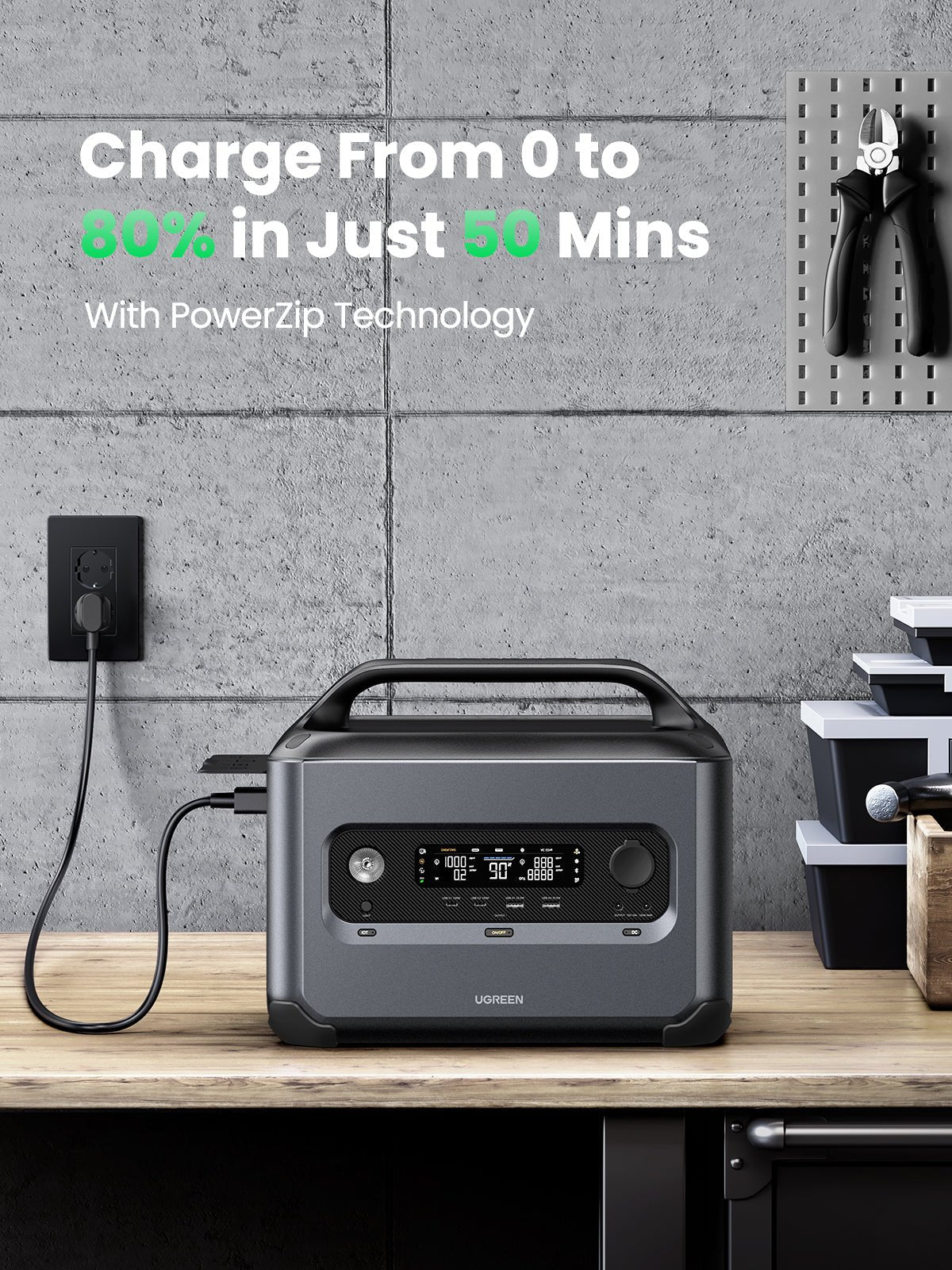 Trạm sạc dự phòng 1200W UGREEN GS1200 PowerRoam 1024Wh