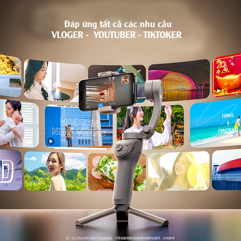 Chube - Gimbal chống rung ba trục RTAKO M01 - Hình 6