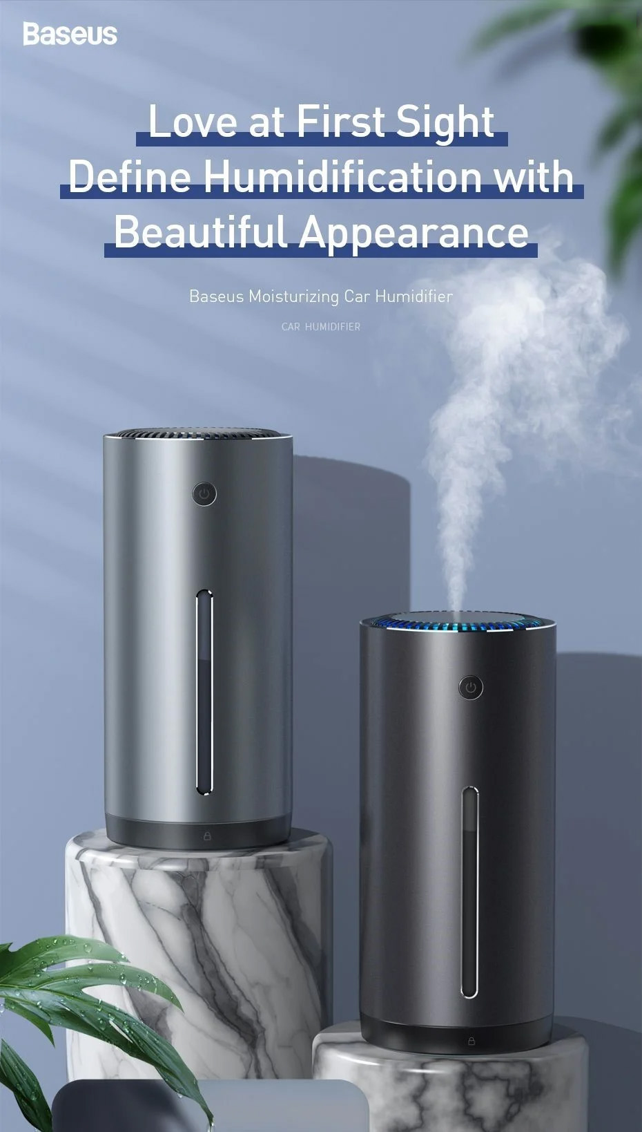 chube Máy phun sương tạo ẩm Baseus Moisturizing Car Humidifier